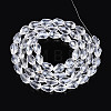 Transparent Teardrop Glass Beads Strands GLAA-T025-79C-01-2