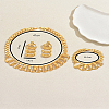 Vintage Alloy Chunky Link Choker Necklace & Earrings & Bracelet Set for Women GJ5147-2
