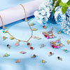 100Pcs 10 Color Crackle Glass Charms PALLOY-AB00223-5