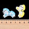 Painted Opaque Glass Enamel Beads GL-CBA4370-10-4