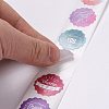Flat Round Paper Thank You Stickers DIY-C042-15-5