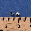 925 Sterling Silver Corrugated Round Spacer Beads STER-K178-02D-S-3