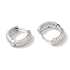Ring Brass Hoop Earrings for Women EJEW-U008-02P-2