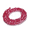 Electroplate Opaque Glass Beads Strands LS-EGLA-A035-P4mm-A16-2