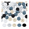DICOSMETIC 60Pcs 5 Colors Food Grade Eco-Friendly Silicone Beads SIL-DC0001-37-8