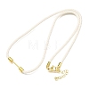 3MM Round Nylon Milan Cord Necklaces Making NJEW-H091-01G-30-1