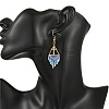 Glass Beads Braided Dangle Earrings EJEW-MZ00786-01-2