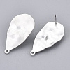Eco-Friendly Iron Stud Earring Findings IFIN-T015-048S-NR-2