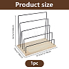 5-Tier Black Iron Earring Card Display Stands EDIS-WH0041-03-2