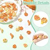 40Pcs 8 Styles Baking Paint Alloy Charms ENAM-CJ0007-06-3