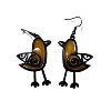 Bird Alloy Resin Dangle Earrings FS-WG8BC40-04-1