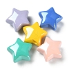 10Pcs 5 Colors Opaque Acrylic Beads MACR-YW0002-06-2