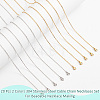  20Pcs 2 Colors 304 Stainless Steel Cable Chain Necklaces Set MAK-NB0001-21-4