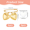 Alloy Brooches Findings JEWB-FH00055-2
