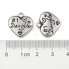 Heart with Word Daughter 316 Surgical Stainless Steel Pendants STAS-I061-140-3