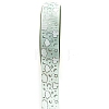 Silver Hot Stamping Cloud Moon Star Pattern Polyester Grosgrain Ribbons PW-WG81770-06-1