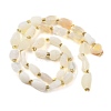 Natural White African Opal Beads Strands G-D101-A10-3