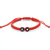 Resin Beads Braided Bead Bracelets FS-WG108B7-01-1