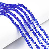 Electroplate Glass Beads Strands EGLA-A034-T4mm-B27-1