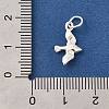 925 Sterling Silver Bird Charms STER-G043-04S-3