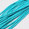 Synthetic Turquoise Beads Strands TURQ-G120-5x9mm-10-1