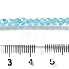 Electroplate Transparent Glass Beads Strands EGLA-A035-T3mm-L08-4