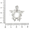 Brass Pendant Cabochon Settings KK-S521-17D-P-3
