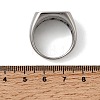Jerusalem Cross 304 Stainless Steel Finger Rings for Men RJEW-D339-01A-AS-5