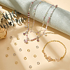 60Pcs 2 Colors Brass Open Jump Rings KK-BC0015-81-4