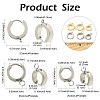 16Pcs 201 Stainless Steel Huggie Hoop Earrings Findings STAS-FS0002-26A-4