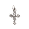 Brass Micro Pave Cubic Zirconia Pendants KK-P308-25P-1
