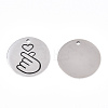 Non-Tarnish 201 Stainless Steel Pendants STAS-T064-38P-29-1