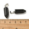 Natural Obsidian Pendants G-Z067-07P-10-4