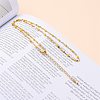 304 Stainless Steel Link Chain Necklaces NJEW-JN03084-05-4
