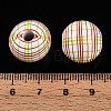 Easter Theme Printed Wood Beads WOOD-T032-22C-4