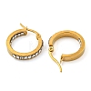 PVD Vacuum Plating 202 Stainless Steel Hoop Earrings EJEW-H003-42G-01-2