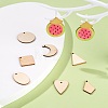 70Pcs 7 Style Unfinished Natural Poplar Wood Pendants WOOD-LS0001-21-6