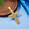 1Pc Brushed 304 Stainless Steel Pendants STAS-TADJ0001-07G-5