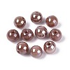 Electroplate Round Glass Beads Strands EGLA-T029-07C-1