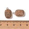 Natural Picture Jasper Faceted Pendants G-Q169-06G-03-3