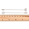 Brass Stick Lapel Pins with Round Pad Tray LS-KK-A301-01P-2