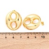 Oval 304 Stainless Steel Stud Earrings EJEW-A125-79B-G-5