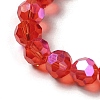 Electroplate Transparent Glass Beads Strands EGLA-A035-T8mm-L01-3