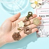 Wood & Alloy Pendant Decorations KEYC-YW00261-3