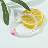 Transparent Acrylic Beaded Stretch Kids Bracelets BJEW-JB06324-01-3