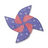 Independence Day Printed Transparent Acrylic Pendants OACR-B055-02F-1