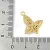 Brass Micro Pave Cubic Zirconia Pendants KK-B114-05G-3