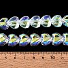 Electroplate Transparent Glass Beads Strands X1-EGLA-N056-01A-13-4
