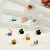 10Pcs 5 Colors 304 Stainless Steel Cuff Earrings EJEW-HS0001-09-5