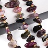 Natural Multicolor Tourmaline Beads Strands G-Z091-A45-1